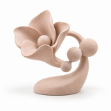 Pollen Path tabletop sculpture in Soft Blush: white view