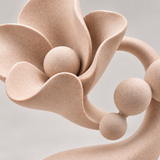 Pollen Path tabletop sculpture in Soft Blush: detail view