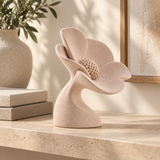 Sunward tabletop sculpture in Soft Blush: shelf view