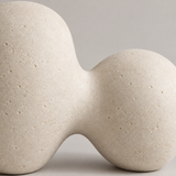 Division tabletop sculpture in Warm Ivory: detail view