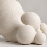 Growth tabletop sculpture in Warm Ivory: detail view