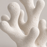 Branching Sea tabletop sculpture in Sand White: detail view