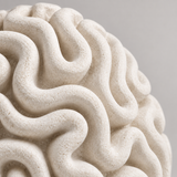 Reef Maze tabletop sculpture in Sand White: detail view