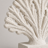 Sea Fan tabletop sculpture in Sand White: detail view