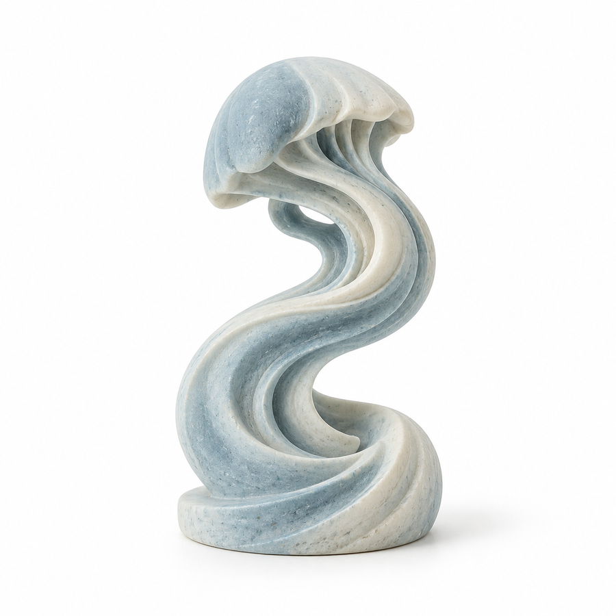 Tidal Spiral Tabletop Sculpture