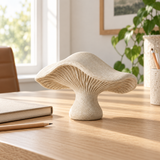 Canopy tabletop sculpture in Warm Cream: desk view