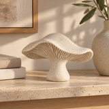 Canopy tabletop sculpture in Warm Cream: shelf view