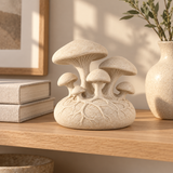 Network tabletop sculpture in Warm Cream: shelf view