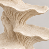 Shelf tabletop sculpture in Warm Cream: detail view