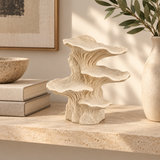 Shelf tabletop sculpture in Warm Cream: shelf view