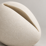 Dormant tabletop sculpture in Warm Ivory: detail view