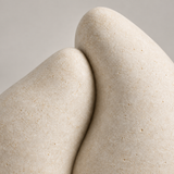 Twin Seed tabletop sculpture in Warm Ivory: detail view