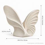 Day & Night tabletop sculpture in Matte Ivory: size view